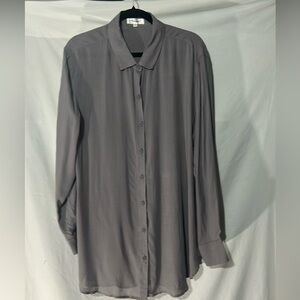 Gray button down shirt XL